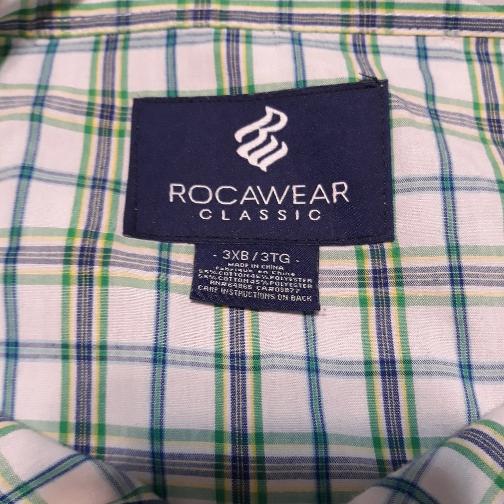 Roco wear mens plaid checkered  shirt - Picture 2 of 8